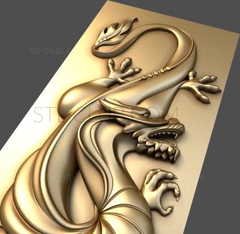 3D model Dragon panel (STL)